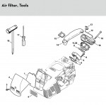 Stihl 019 T Tophandle Gasoline Chainsaw Spare Parts